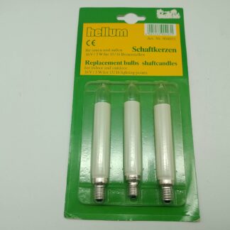 Hellum 904031 Schaftkerzen 16V/3W für 15/16 Brennstellen für innen und außen 3er Serie