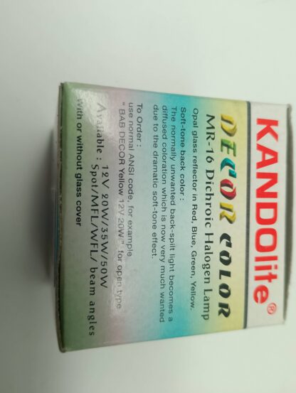 Kandolite MR-16 Dichroic Halogen Lampe Decor Blue  FMW 35W 12V – Bild 3