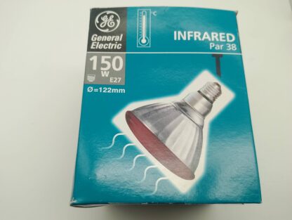 General Electric Infrarot Lampe PAR38 150W E27 122mm Durchmesser NEU