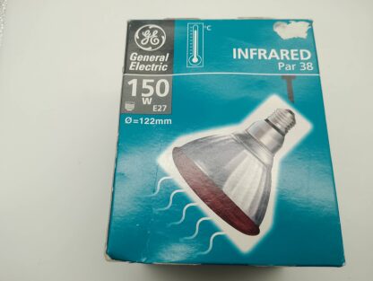 General Electric Infrarot Lampe PAR38 150W E27 122mm Durchmesser NEU – Bild 3