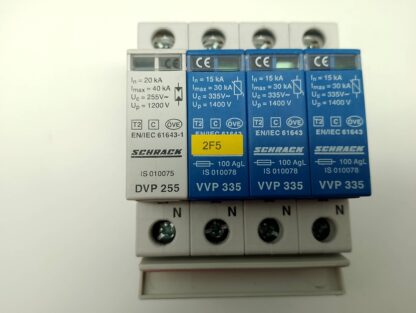 Schrack Überspannungsableiter, VVP 335 IS010078 + Overload Relais DVP 225 IS010075