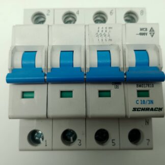 Schrack C10/3N Sicherungsautomat BM017810, MCB~400V, 10kA