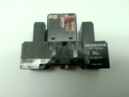 Schrack PT570L24 24VDC  6A/250VAC Relais mit Sockel – Bild 3