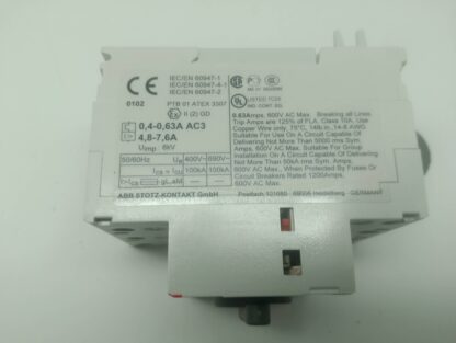 ABB Smissline MS 325 Motorschutzschalter 0,4 - 0,63A  100kA  400V – Bild 3