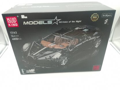Mould King 13163 Voiture Noire Ferngesteuertes Hypercar 4.800 STK.
