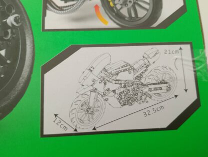 Mould King 23002 HZ-R Motorrad 656 Teile – Bild 5