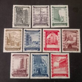 Österreich 1948 Wiederaufbau I postfrisch ANK 867 - 876