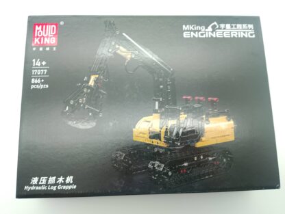 Mould King 17077 Hydraulischer Bagger Holzgreifer Bausatz  866 Teile – Bild 2
