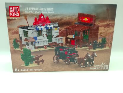 Mould King 24062 Wild West Bank Heist Scene Bauset 693 Teile – Bild 2