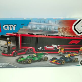 LEGO City 60445 F1 Truck with RB20 & AMR24 F1 Cars 60445
