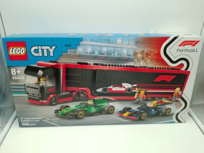 LEGO City 60445 F1 Truck with RB20 & AMR24 F1 Cars 60445