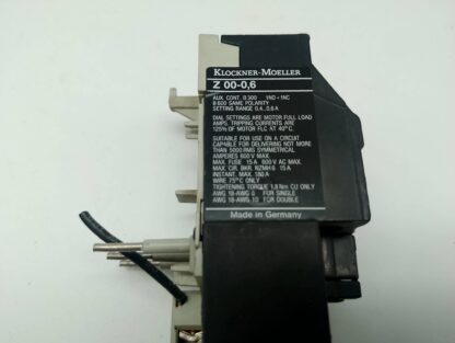 Klöckner Moeller Z00-0,6   0,4-0,6A Motorschutzrelais – Bild 5