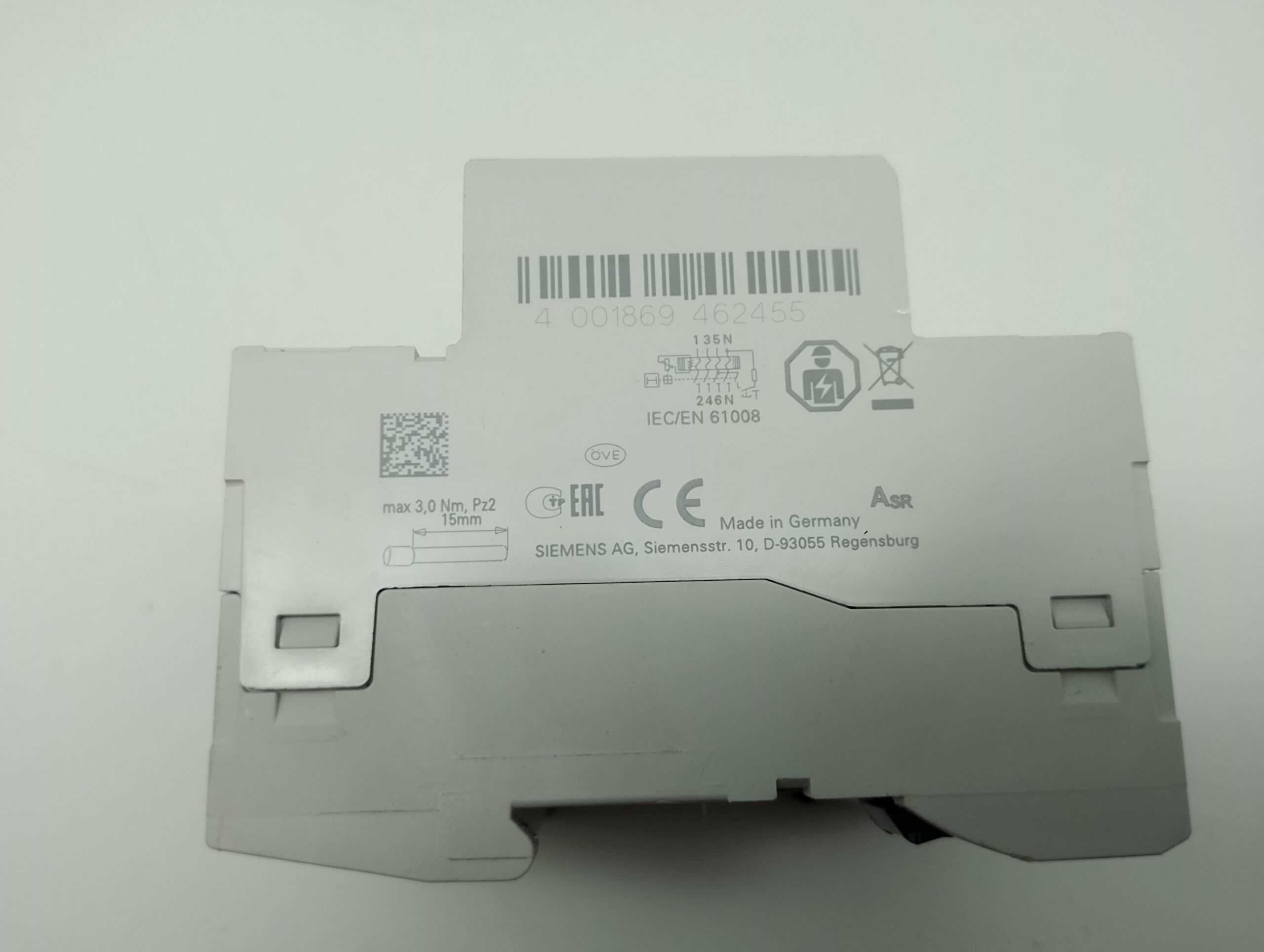 Siemens 5SV3 344-6LA01 RCCB 40A 30mA 400V~ 10kA FI,   Schutzschalter – Bild 2