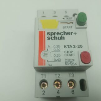 Sprecher + Schuh KTA3-25 0,25A -0,40A Motorschutzschalter