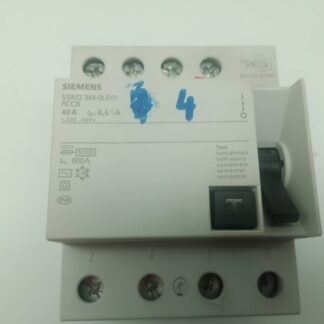 Siemens 5SM3 344-0LB01 RCCB 40A 0,03A FI, Schutzschalter 4-polig