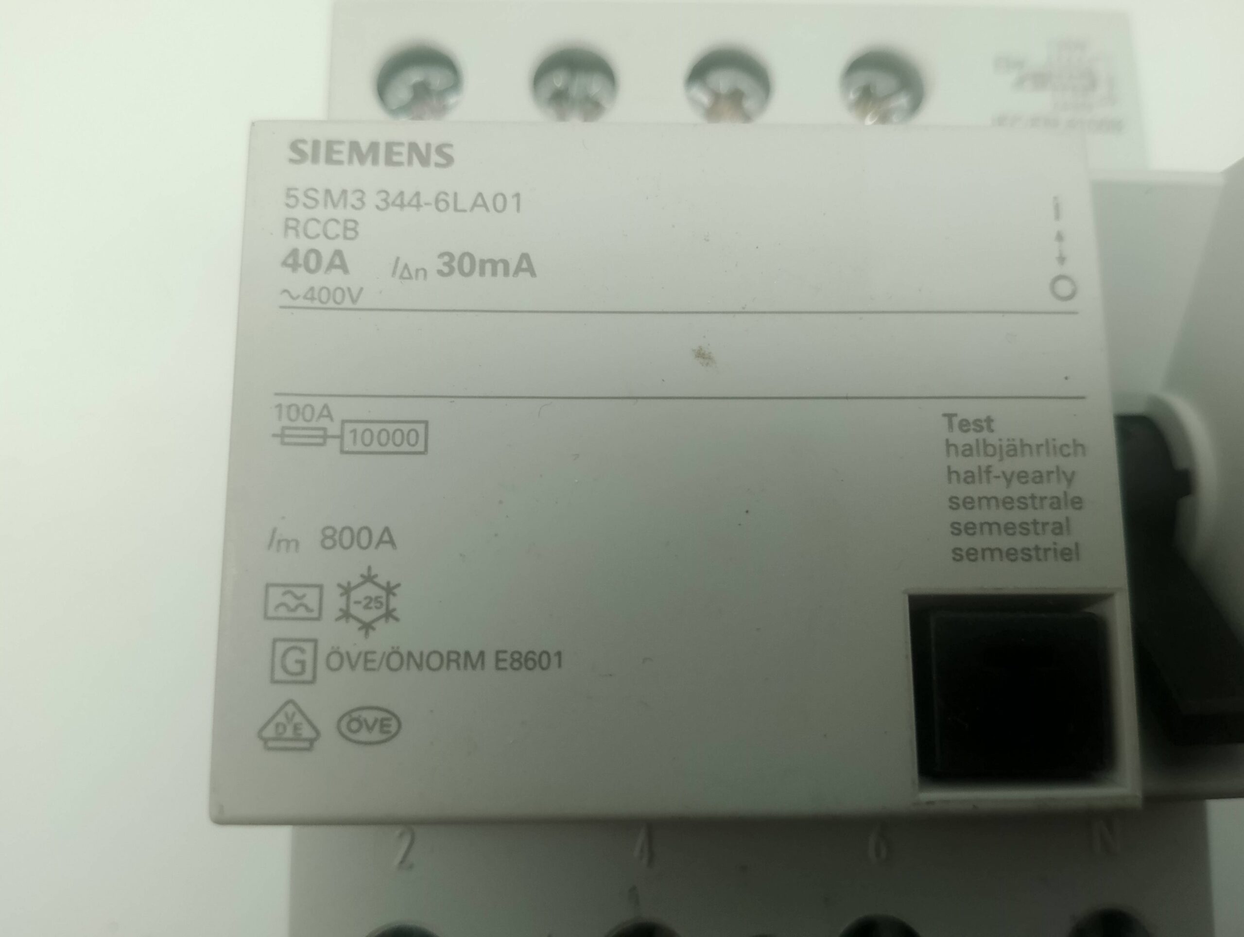 Siemens 5SM3 344-6LA01 RCCB 450A 30mA ~400V 10kA – Bild 2