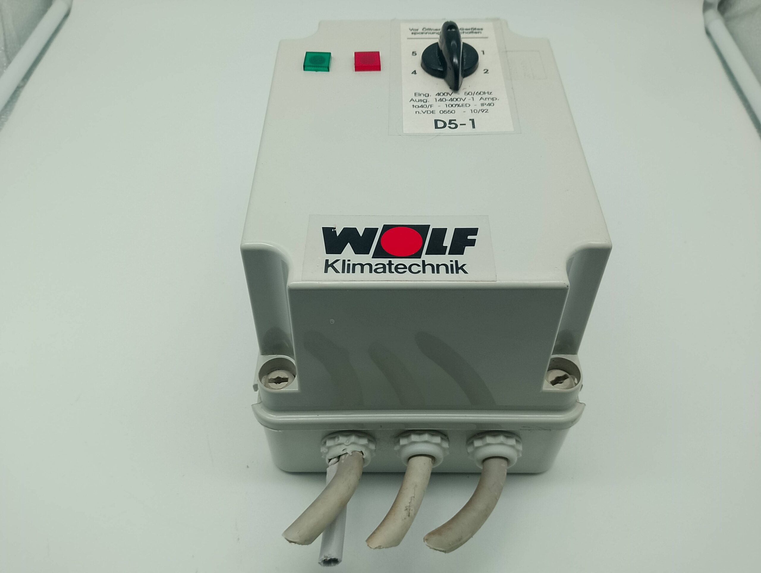 Wolf Klimatechnik D5-1 5Stufenschalter Steuerung