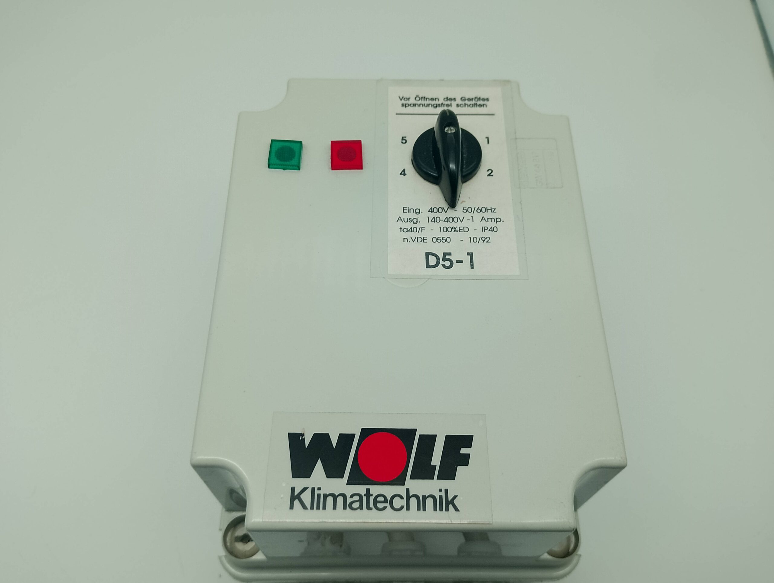 Wolf Klimatechnik D5-1 5Stufenschalter Steuerung – Bild 2
