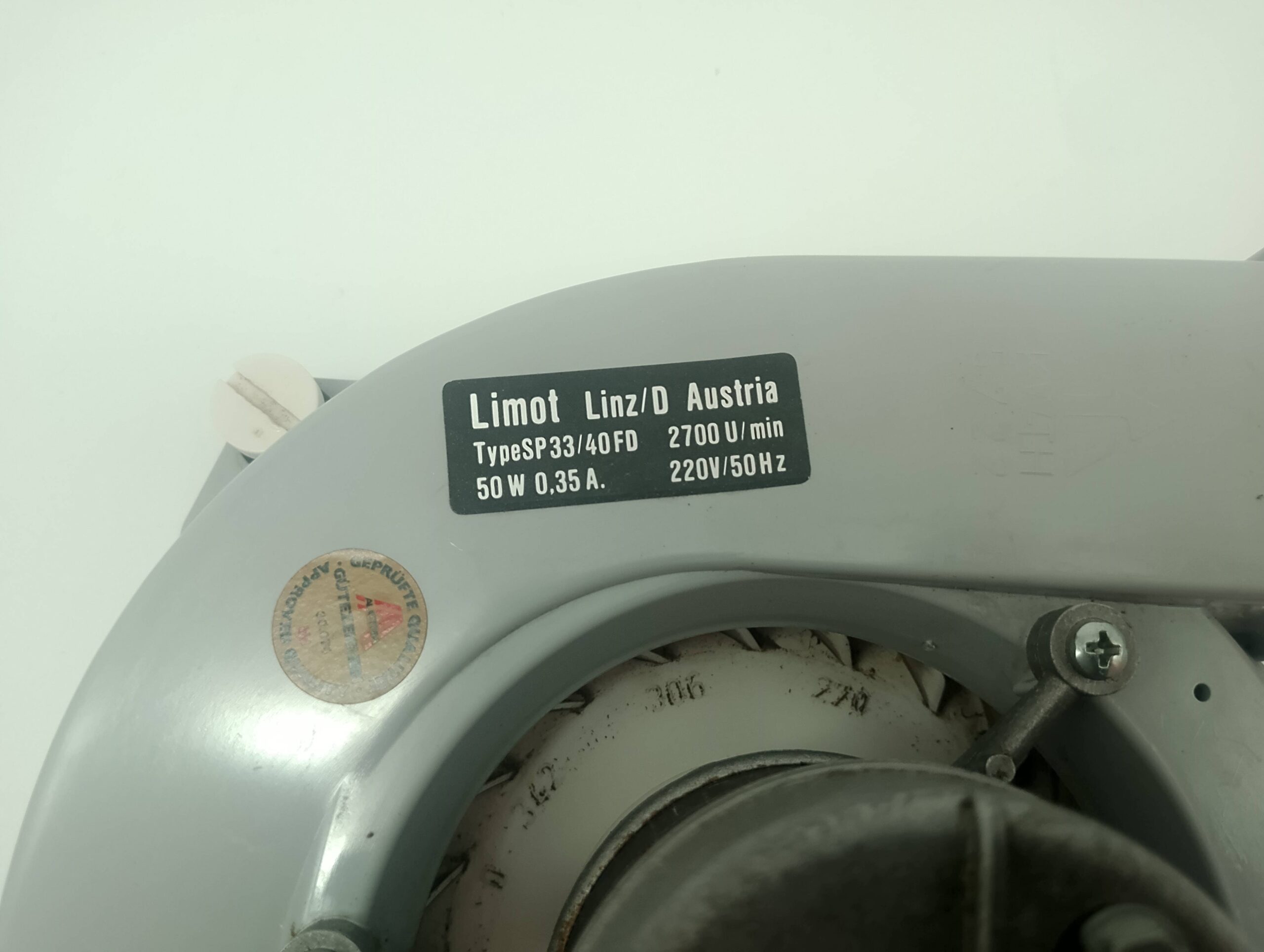 Limot TYPE SP33/40FD 2700 U/min, 50W 0,35A 220V/50Hz – Bild 2