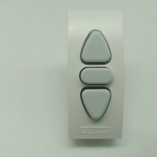 Somfy Rolladenschalter 157517 mit Rahmen Cremeweiß EN60669-1 6AX/250~