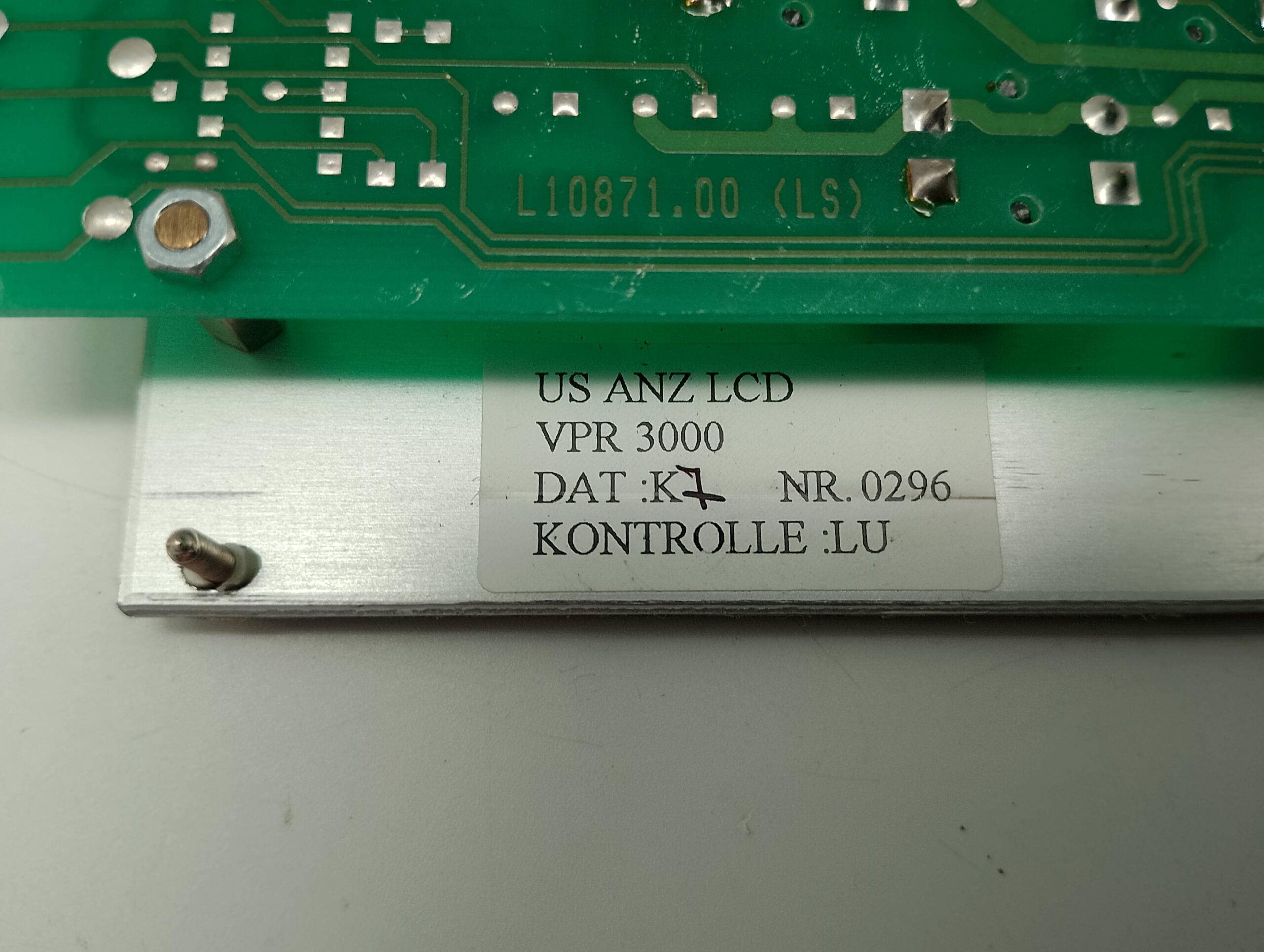 Elreha VPR-3000 Steuereinheit, Monitor Ersatzteil dat:K7 NR. 0296 – Bild 4