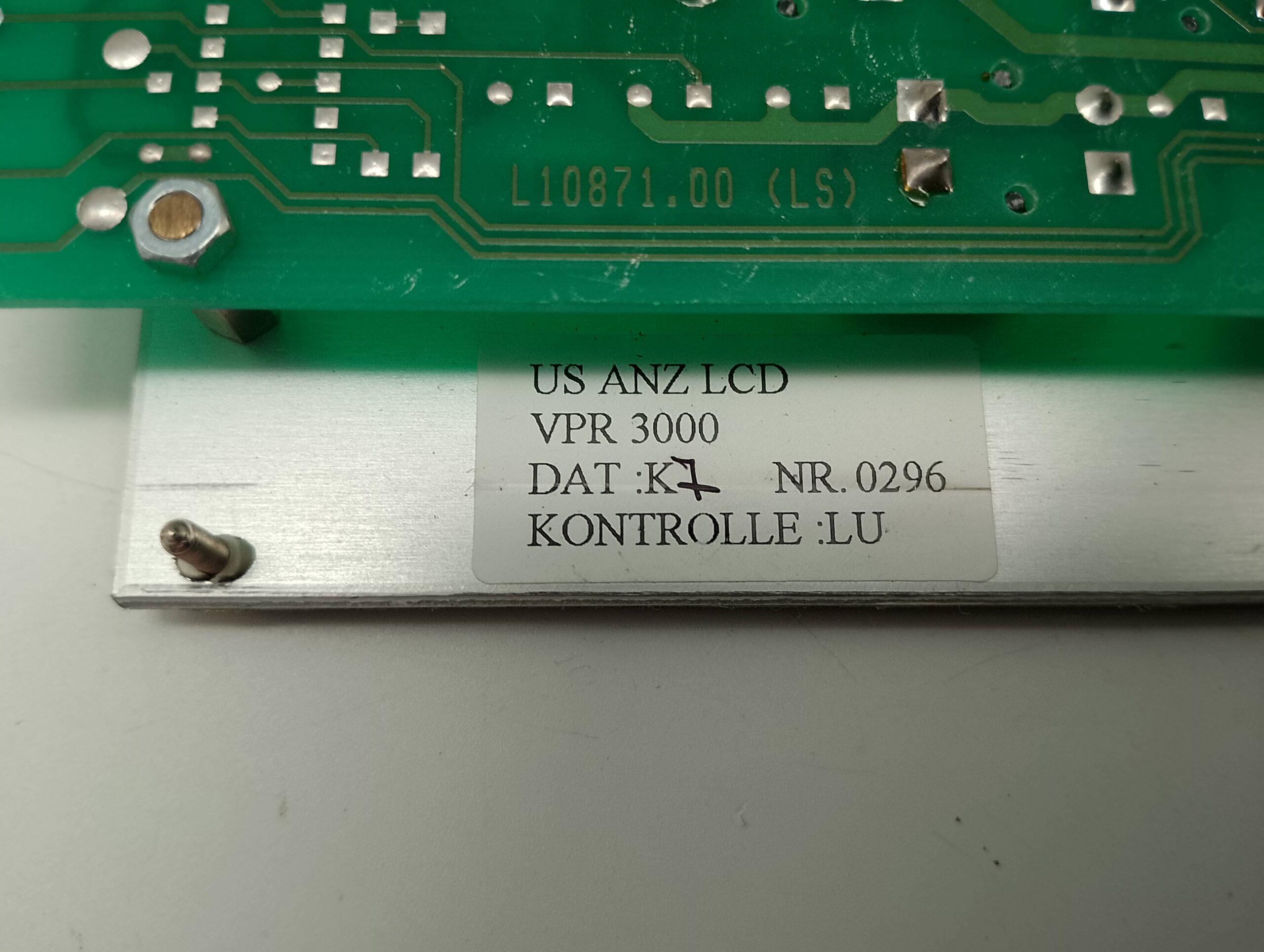 Elreha VPR-3000 Steuereinheit, Monitor Ersatzteil dat:K7 NR. 0296 – Bild 3