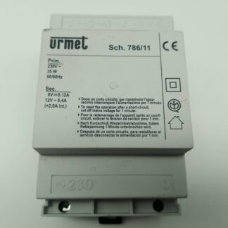 Urmet SCH.786/11 Prim. 230V~ 35W 50/60Hz SEC. 6V 0,12A 12V~0,4A Netzgerät