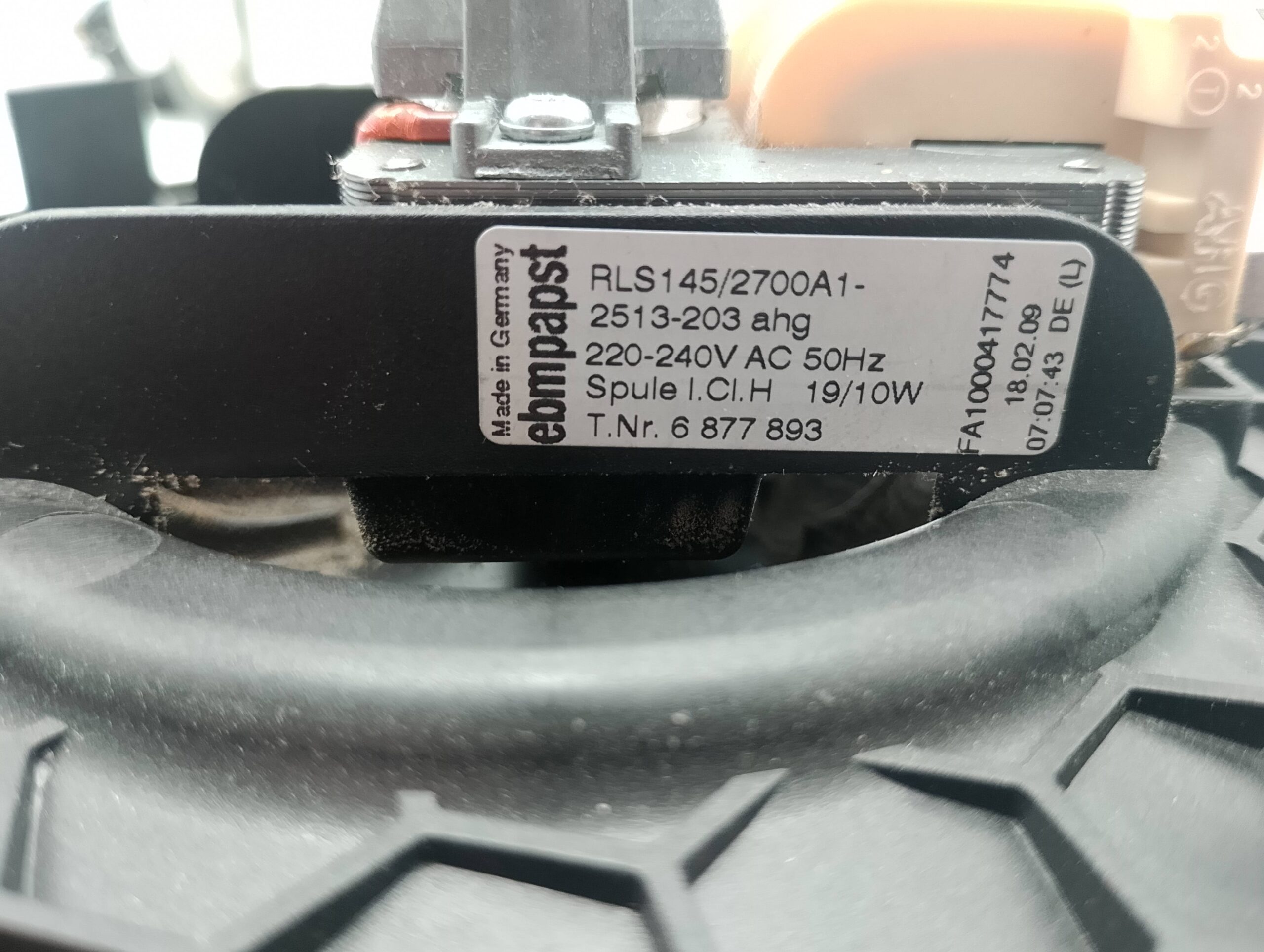 Miele Ersatzteil für H5240B Backofen, T.Nr. 6877893 Gebläse-Lüfter Motor – Bild 2