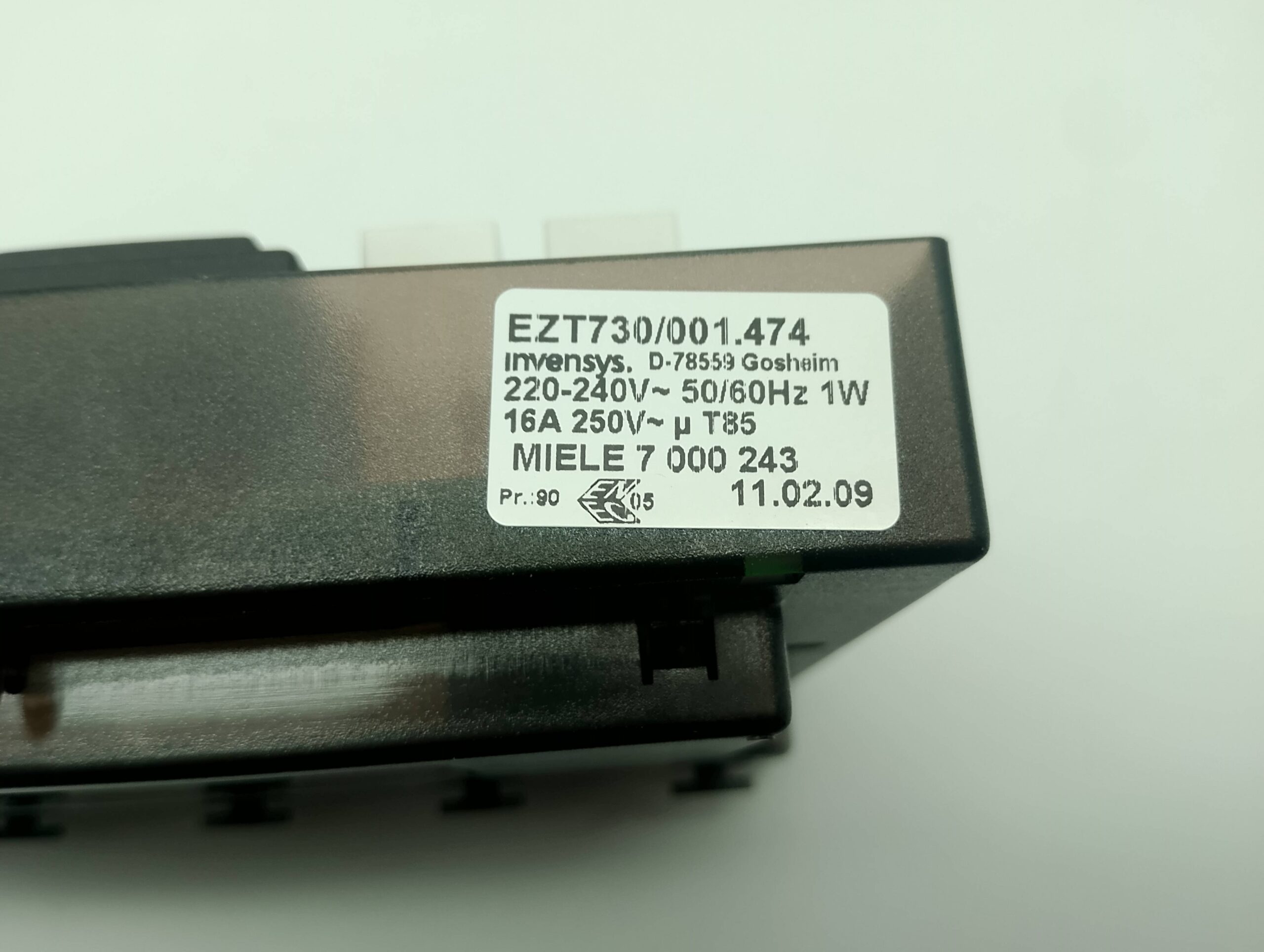 Miele Ersatzteil für H5240B, Schaltuhr, Steuerung EZT730/001.474, Miele 7000243, 220-240V~50/60Hz 1W 16A 250V~ T85 – Bild 5