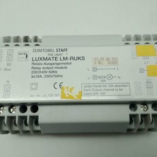 Zumtobel Luxmate Staff The Light, LM-RUKS 3x16A 230V/50Hz Relais Ausgangsmodul 20735397, V3.09 HB T21 6