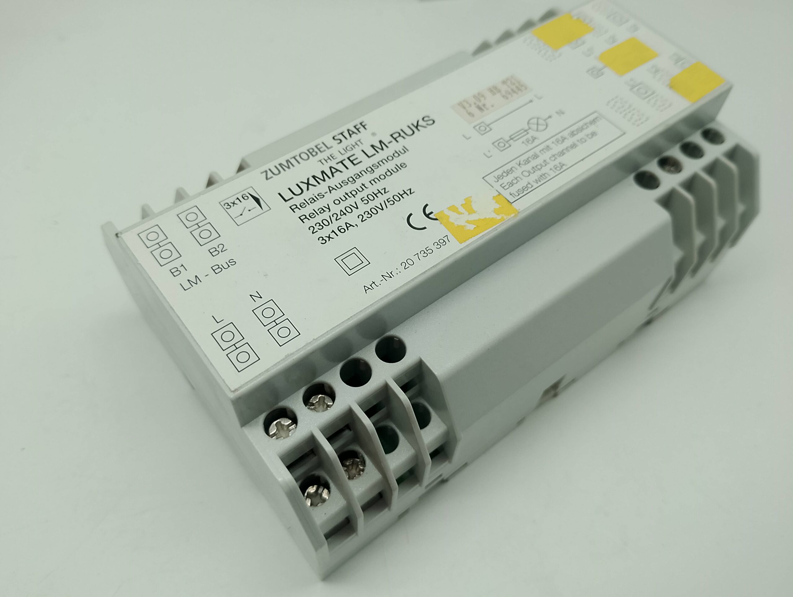 Zumtobel Luxmate Staff The Light, LM-RUKS 3x16A 230V/50Hz Relais Ausgangsmodul 20735397, V3.09 HB T21 6 – Bild 4