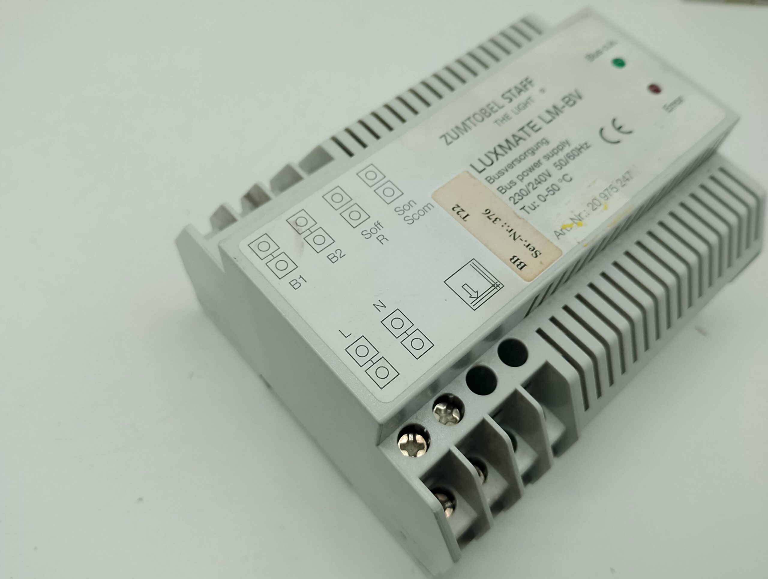 Zumtobel Staff The Light Luxmate LM-BV BB T22 Busversorgung Bus power supply 230/240V ~50/60Hz Tu:…50° Art.Nr.: 20975247 – Bild 4