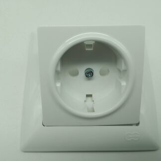 Gunsan Visage Steckdoseneinsatz/Zentralstück mit Rahmen weiß