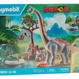 Playmobil 71819 Brachiosaurus-Begegnung mit Luftkissenboot