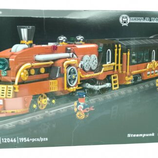 Mould King 12046 Remote Control Steampunk Dampflokomotive