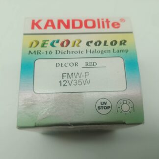 Kandolite MR-16 Dichroic Halogen Lampe Decor RED FMW-P 35W 12V