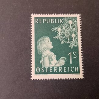 Österreich 1953 Weihnachten (Mädchen vor Christbaum) postfrisch ANK Nr. 1003