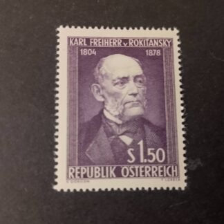 Österreich 1954, 150. Geburtstag von Karl Freiherr von Rokitansky, postfrisch ANK Nr. 1006