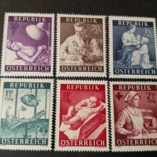 Österreich, 1954, Gesundheitsfürsorge, postfrisch ANK Nr. 1008 - 1013
