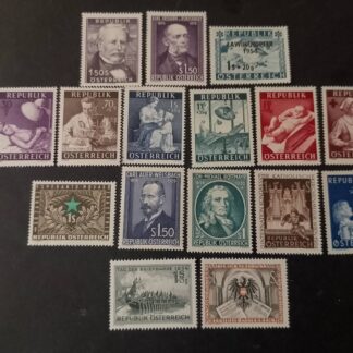 Österreich Jahrgang 1954 postfrisch ANK Nr. 1005 - 1020