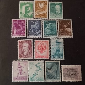 Österreich Jahrgang 1959 postfrisch, wie abgebildet ohne Bauten ANK. Nr. 1076-1089