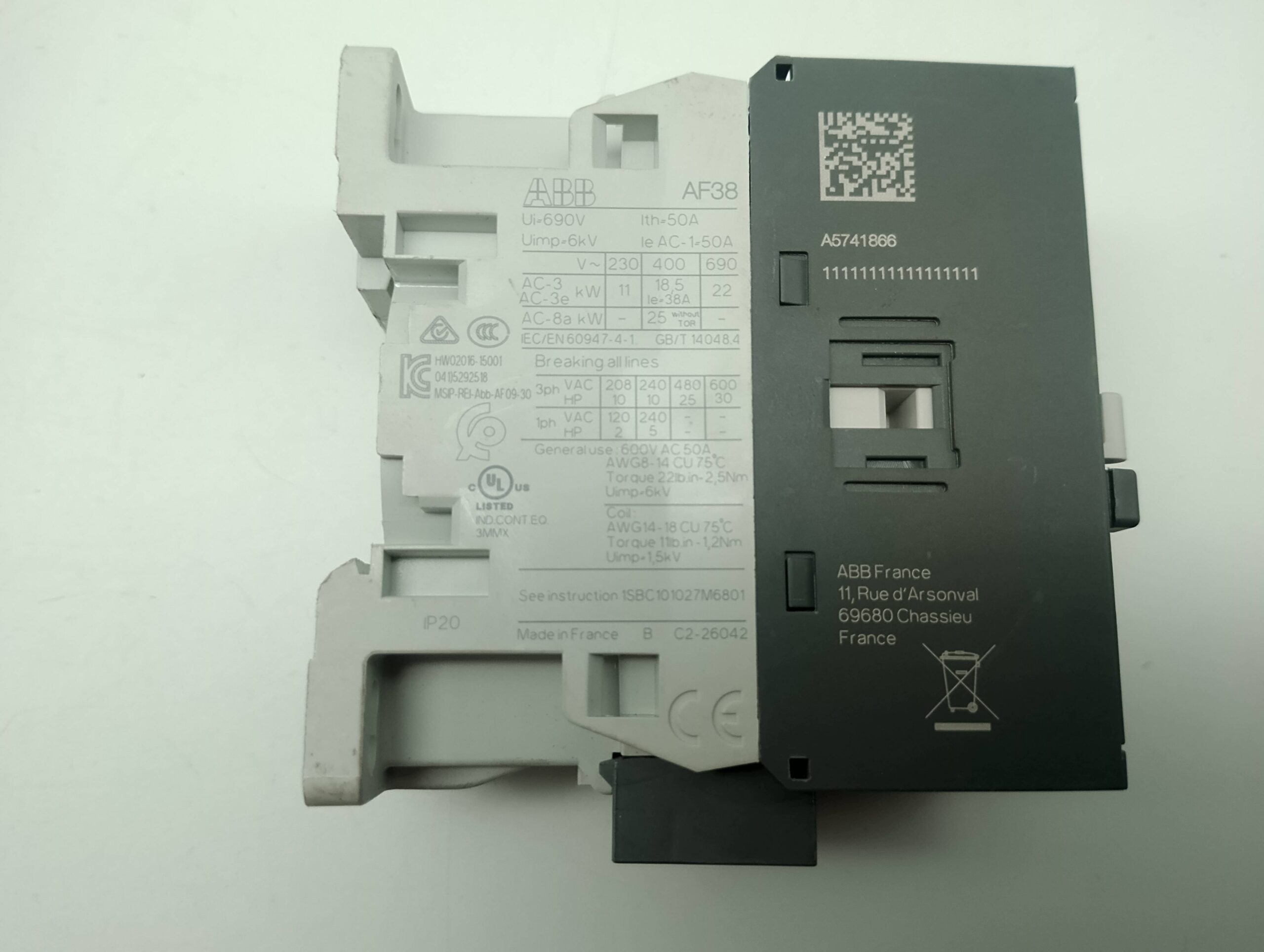 ABB AF38-30-00-13 Schütz 100-250V50/60Hz-DC – Bild 2