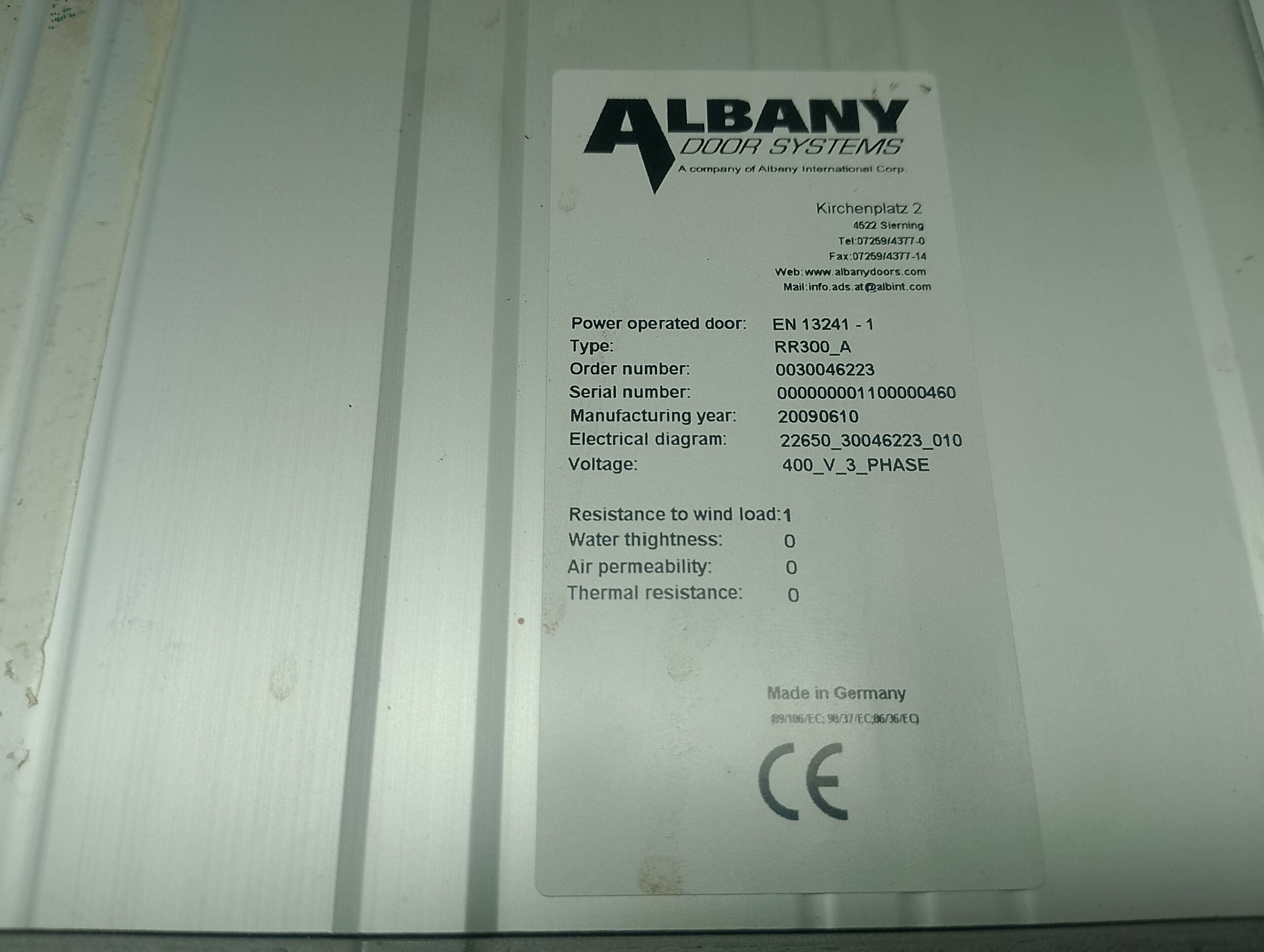 Albany Assa Abloy Torsteuerung Typ MCC für Tor RR300_A 400V 3 Phase – Bild 2