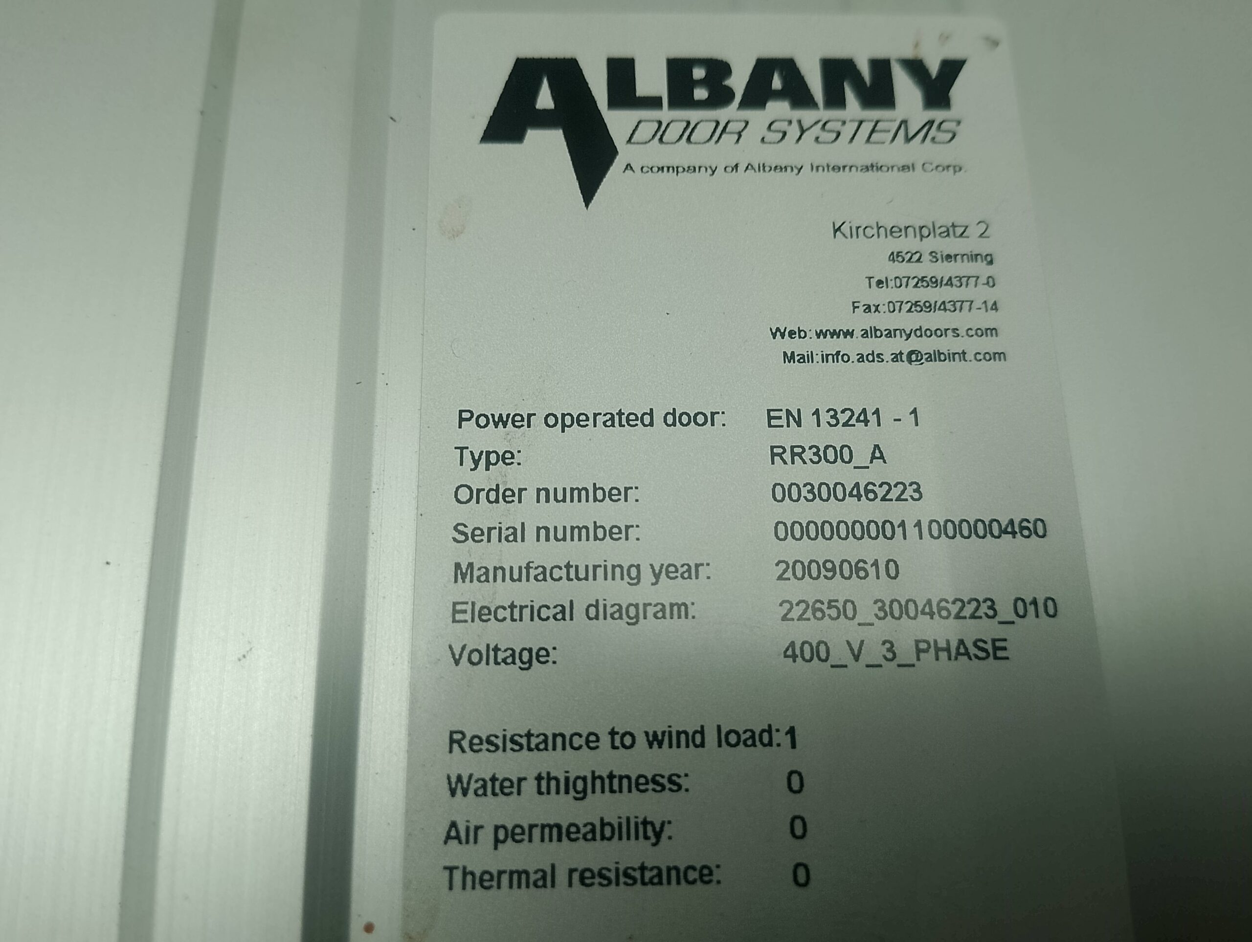 Albany Assa Abloy Torsteuerung Typ MCC für Tor RR300_A 400V 3 Phase – Bild 3
