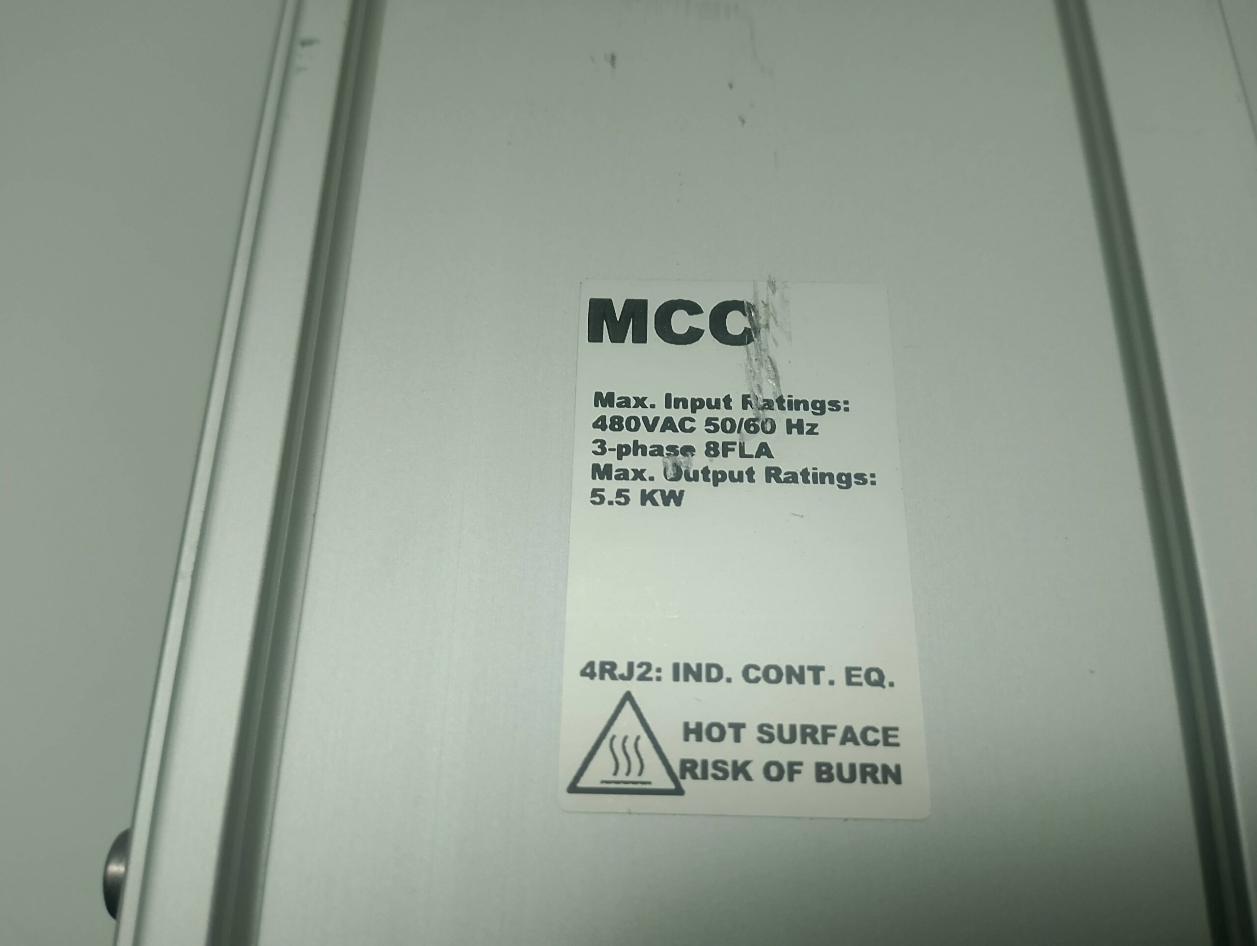 Albany Assa Abloy Torsteuerung Typ MCC RR 300 Plus 480VAC 50/60Hz 3 Phase 8FLA Leistung max. 3KVA, IP55 – Bild 4