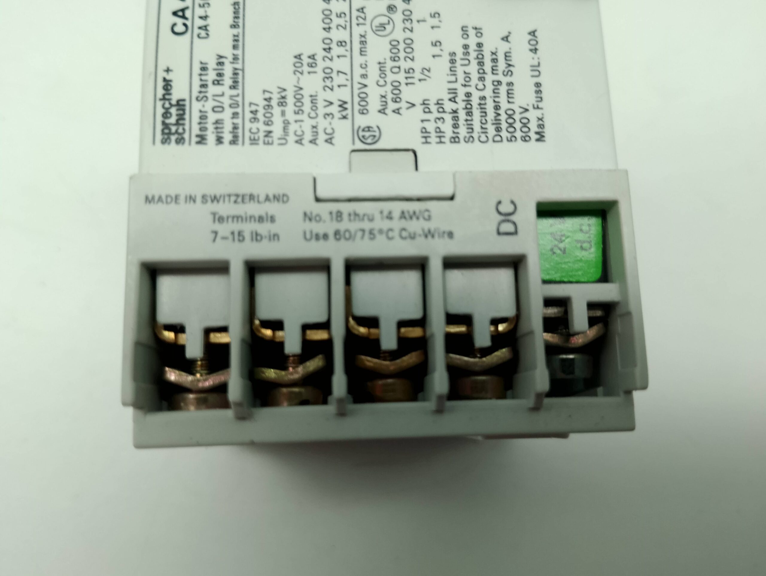 Sprecher + Schuh CA4-5C-01 24V AC Schütz Ersatzteil – Bild 3