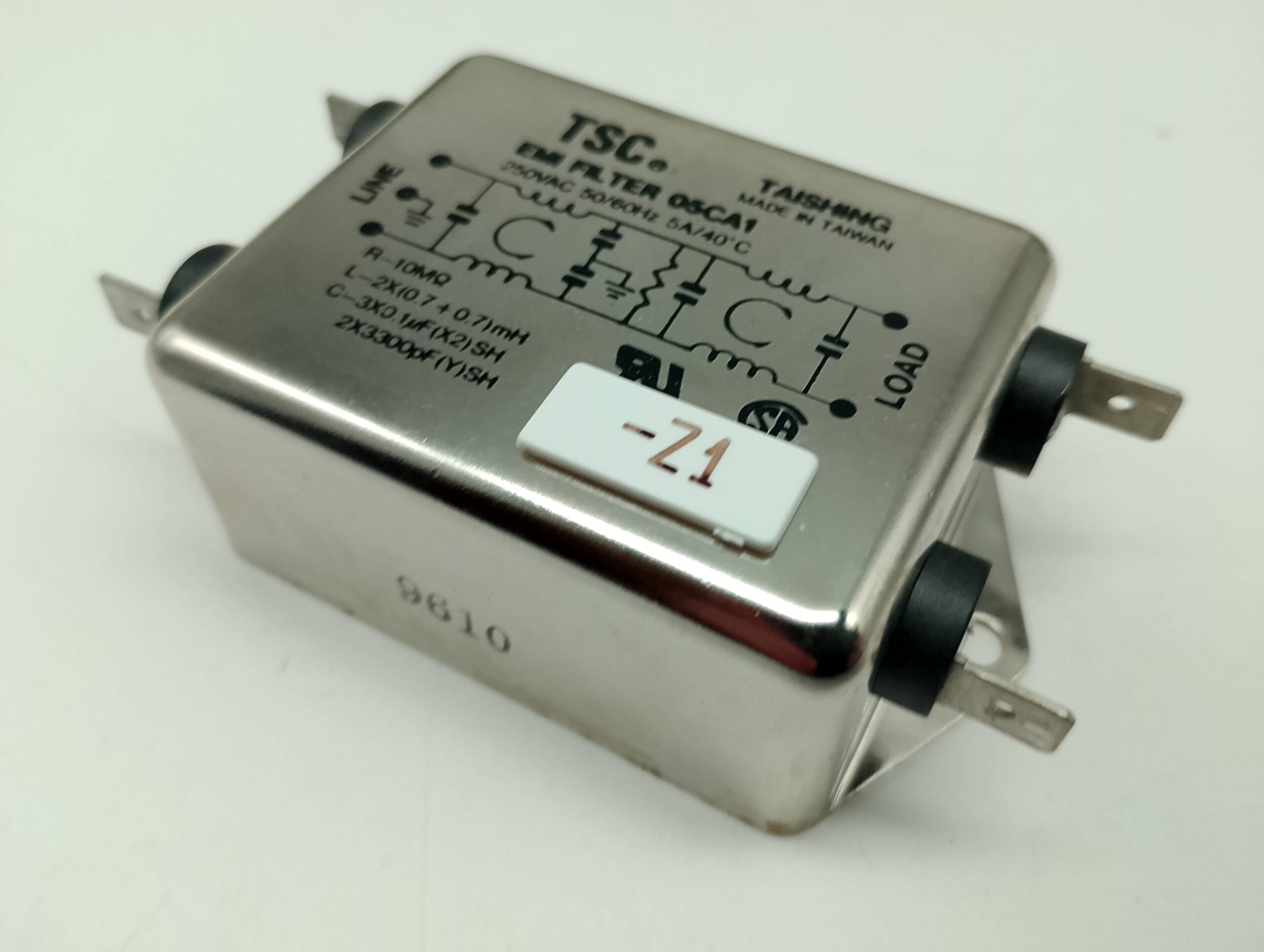 TSC EMI Filter 05CA1 250VAC 50/60Hz 5A/40°C – Bild 3