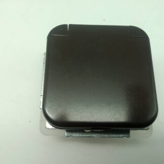 Busch und Jäger Duro 2000, Schuko Steckdose mit Klappdeckel, 2300 EUGKD-41, braun, WLX Kombi NEU