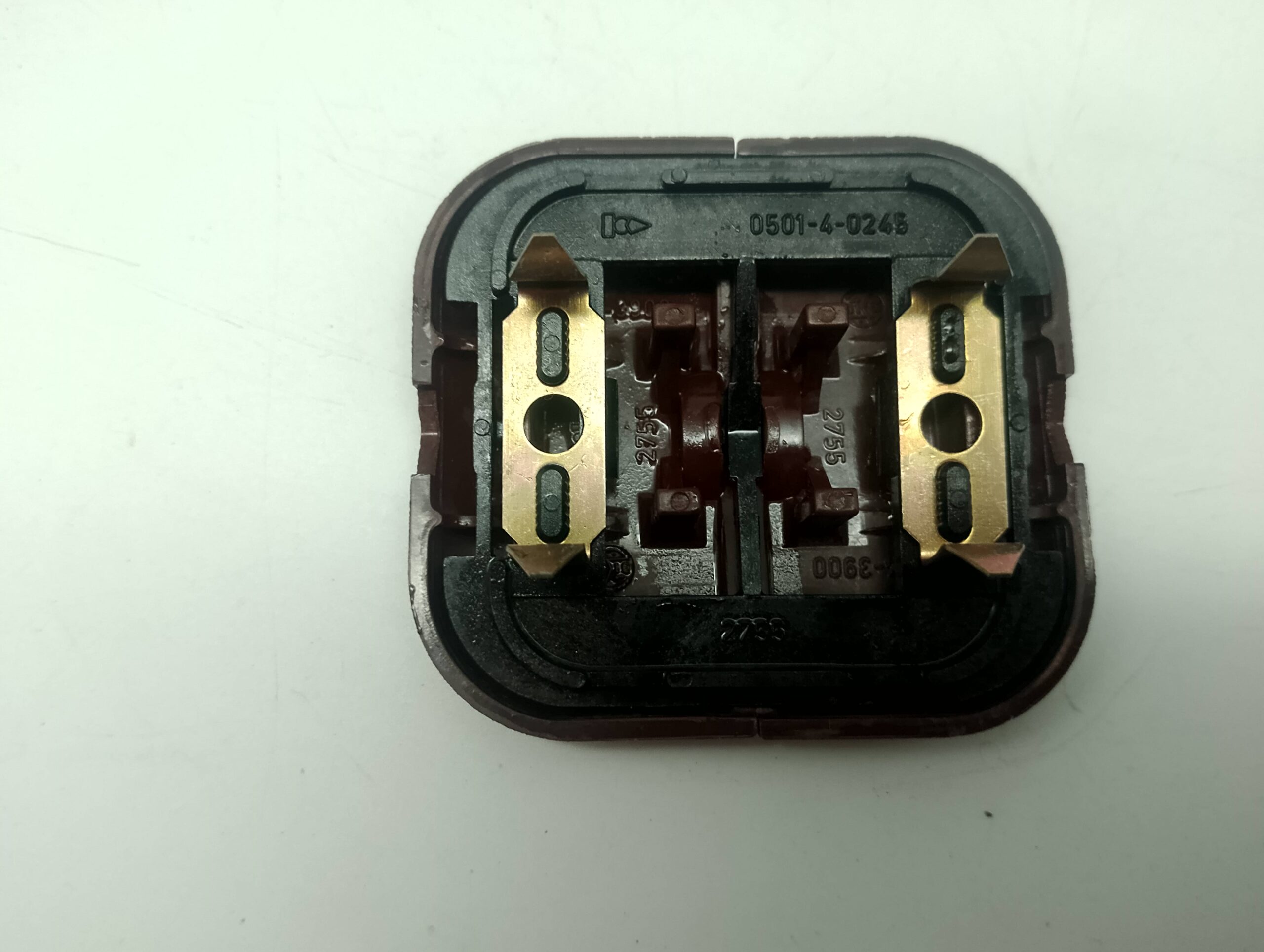 Busch und Jäger Duro 2000 LX Wippen 2755 Wippe Zentralstück mahagonybraun 0421-4-3900 NEU – Bild 2