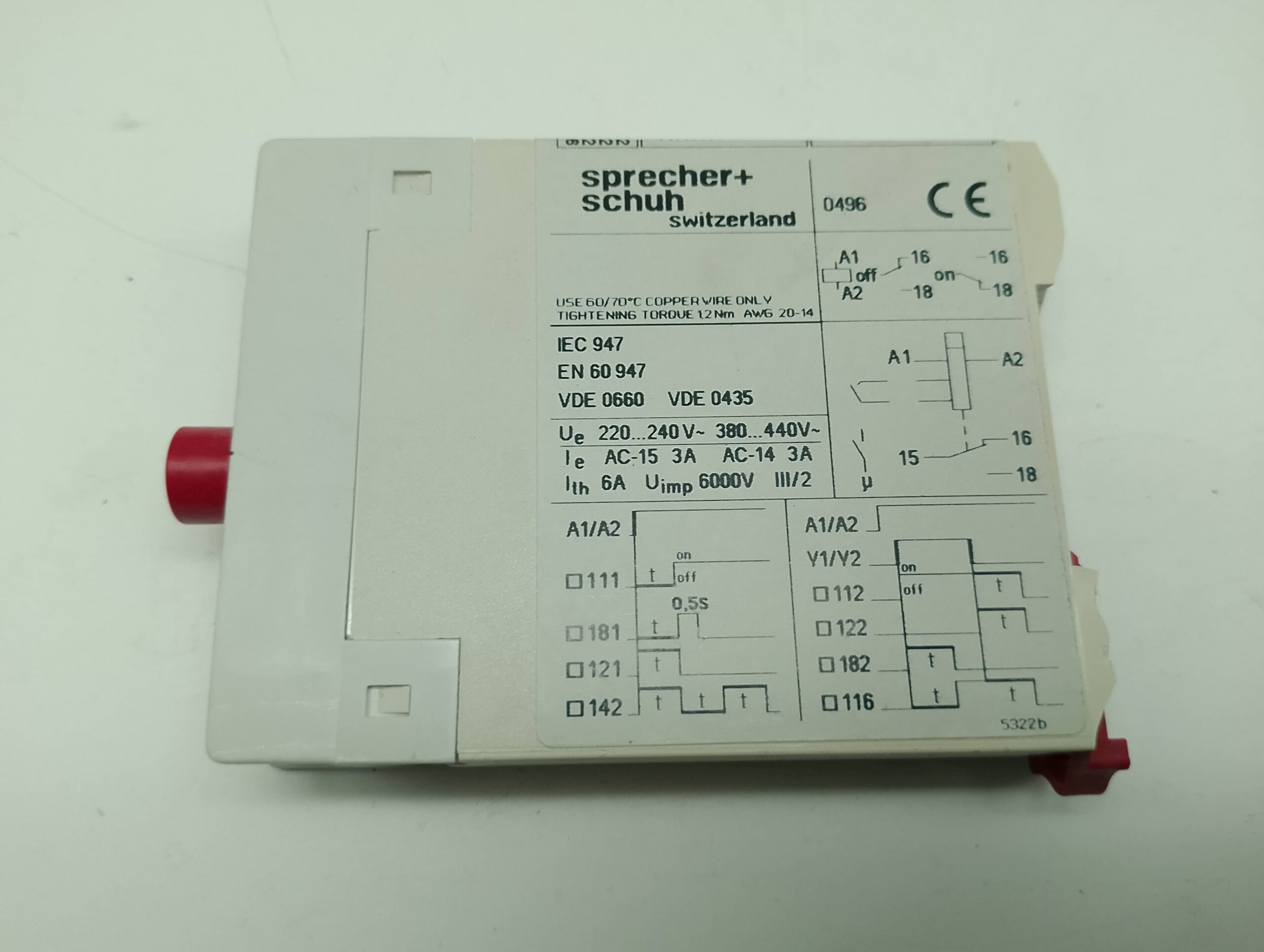 Sprecher + Schuh KOP 121D Ersatzteil Zeitrelais – Bild 2